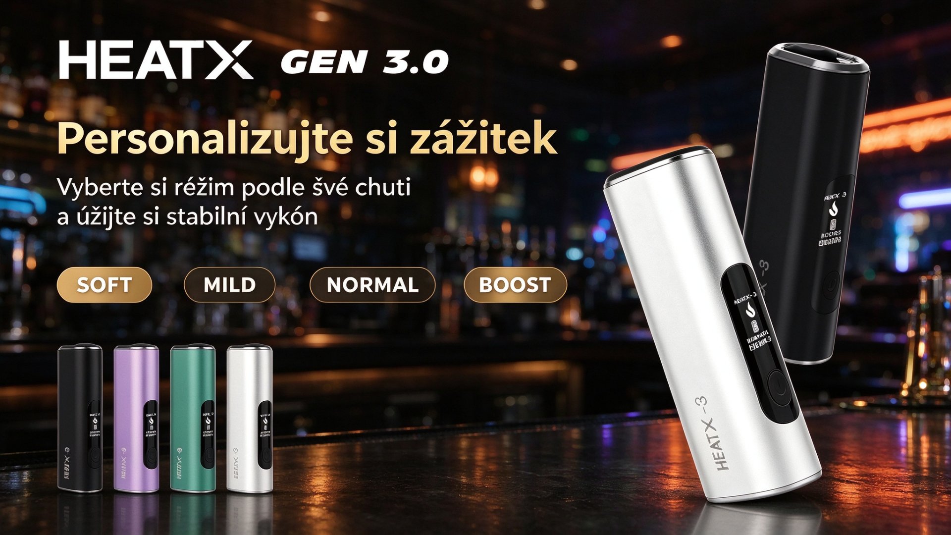 HEATX-3 — personalizzazione dell'esperienza, quattro modalità